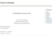 Tablet Screenshot of praxis-siersleben.net